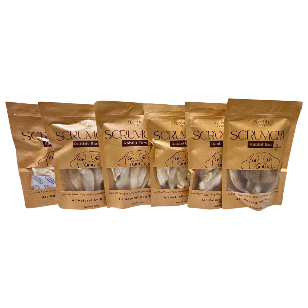 Scrumchy Freeze-Dried Rabbit Ears 30g