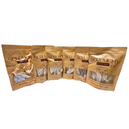 Scrumchy Freeze-Dried Rabbit Ears 30g (Pack of 6)