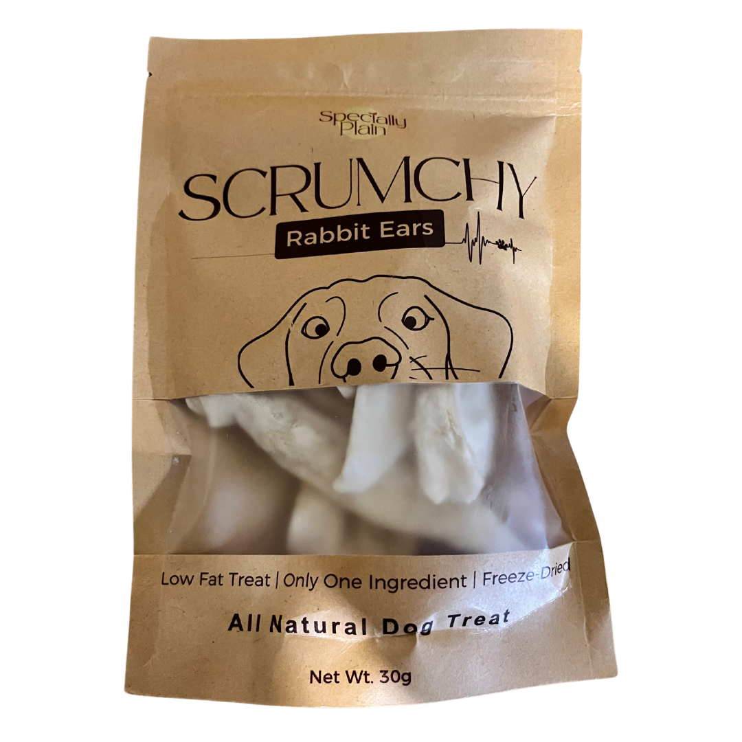 Scrumchy Freeze-Dried Rabbit Ears 30g (Pack of 4)