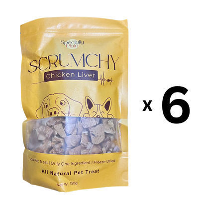 Scrumchy Freeze-Dried Chicken Liver 150g