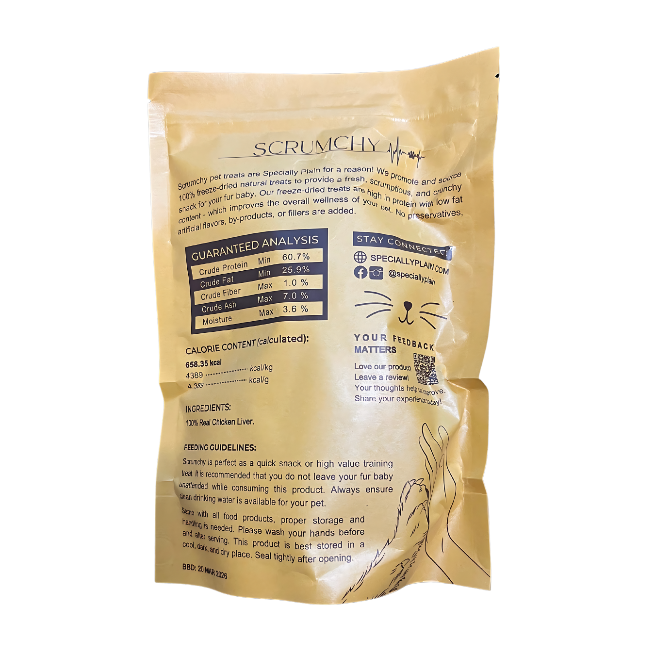 Scrumchy Freeze-Dried Chicken Liver 150g