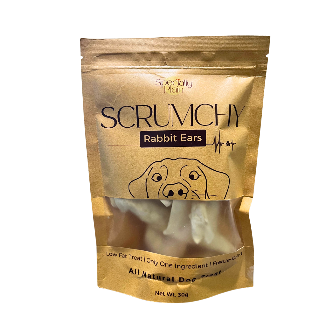 Scrumchy Freeze-Dried Rabbit Ears 30g