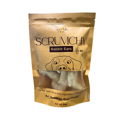 Scrumchy Freeze-Dried Rabbit Ears 30g